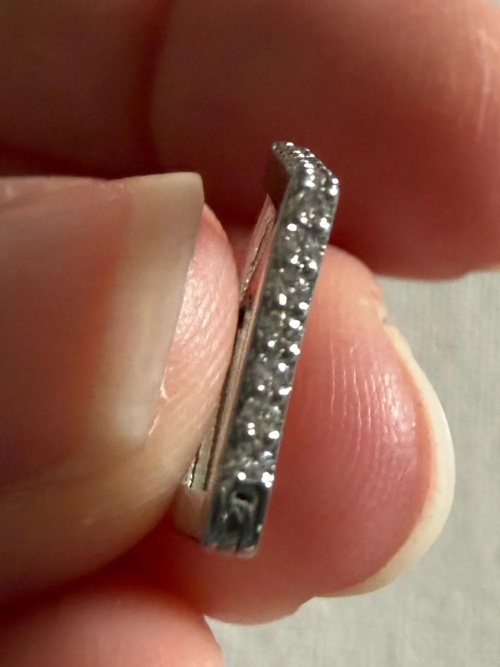 NEW Nordstrom Silver Geometric Hexagon Hoop Earrings